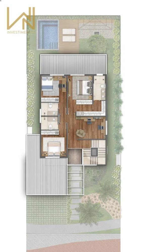 Casa de Condomínio, 3 quartos - Foto 3