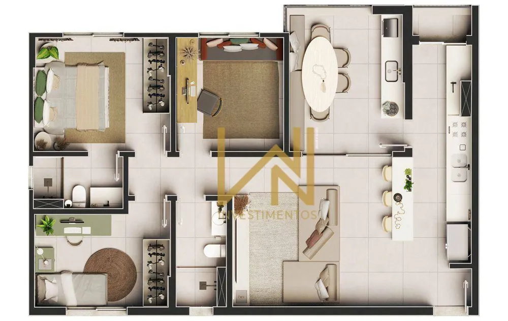 Apartamento, 3 quartos, 92 m² - Foto 7