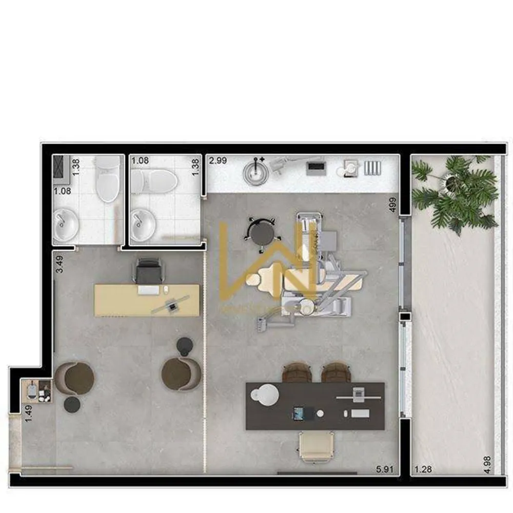 Sala-Conjunto, 33 m² - Foto 12