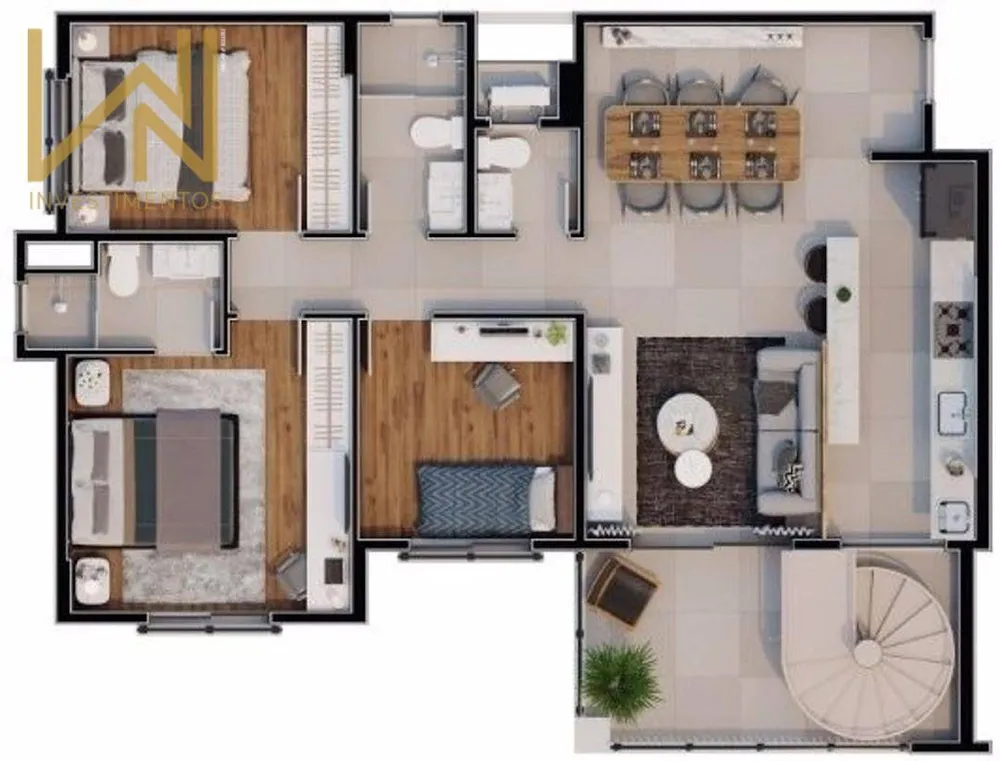Apartamento, 3 quartos, 91 m² - Foto 12