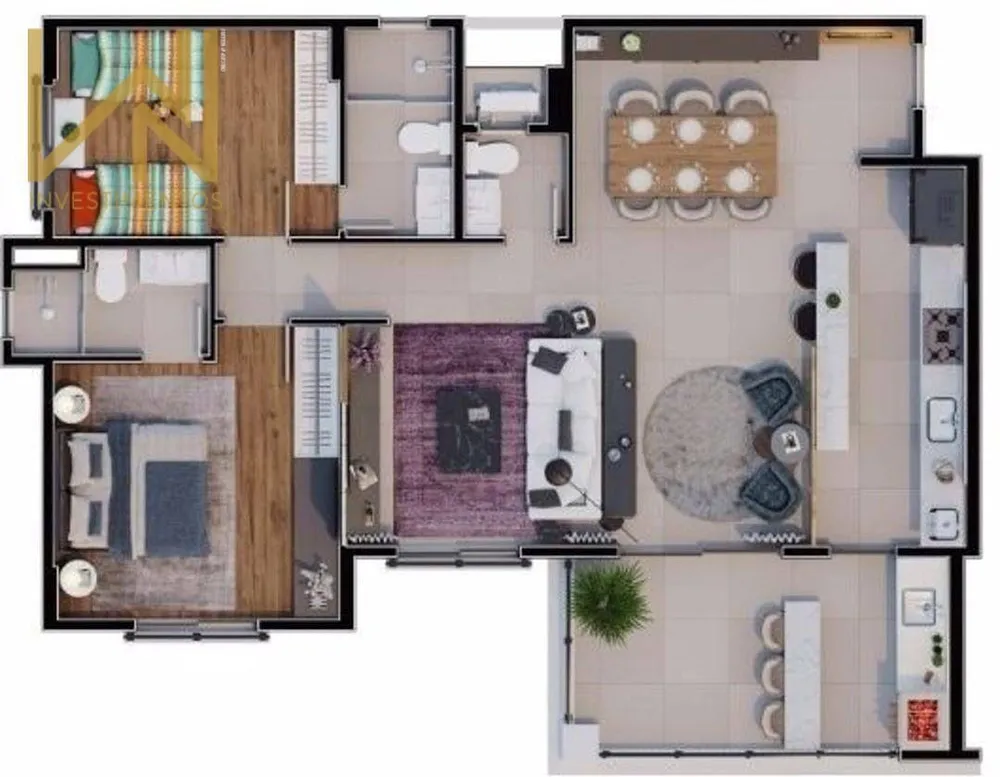 Apartamento, 3 quartos, 91 m² - Foto 11