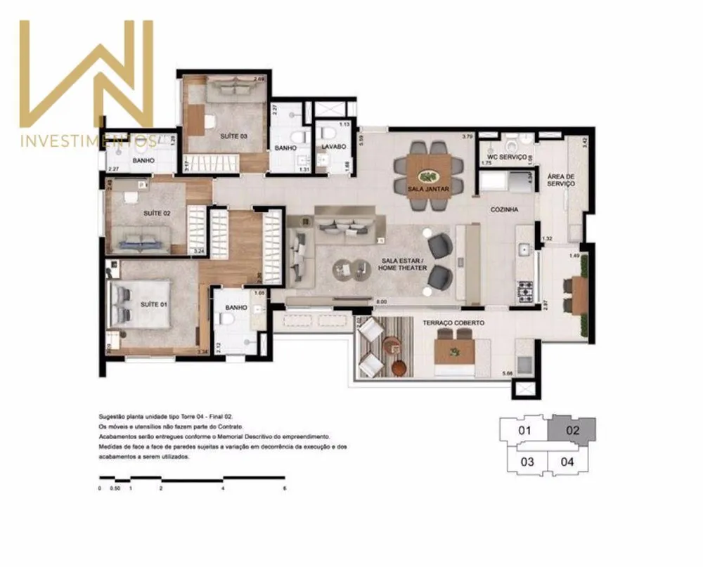 Apartamento, 3 quartos, 184 m² - Foto 8