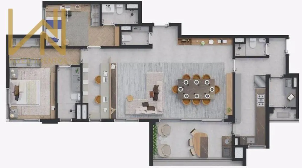 Apartamento, 3 quartos, 139 m² - Foto 11