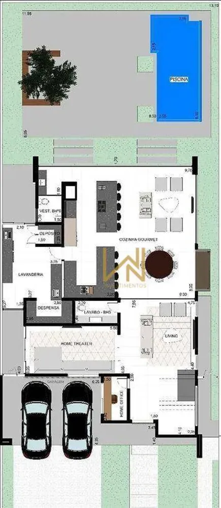 Casa de Condomínio, 4 quartos - Foto 2