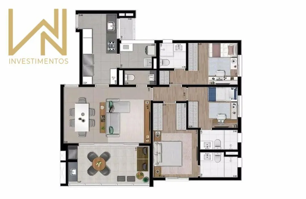 Apartamento, 2 quartos, 114 m² - Foto 10