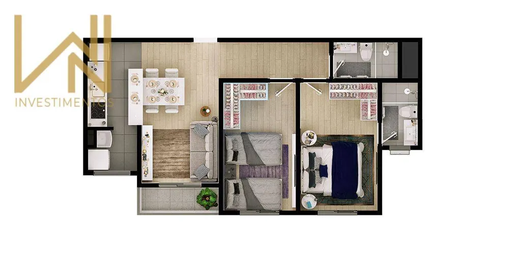 Apartamento, 2 quartos, 58 m² - Foto 12