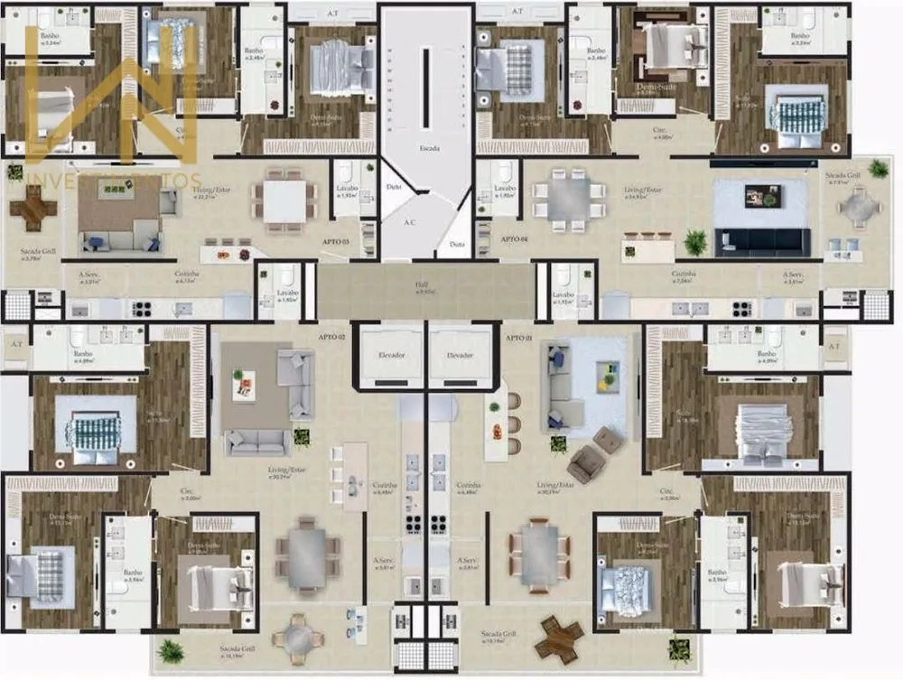 Apartamento, 3 quartos, 98 m² - Foto 11