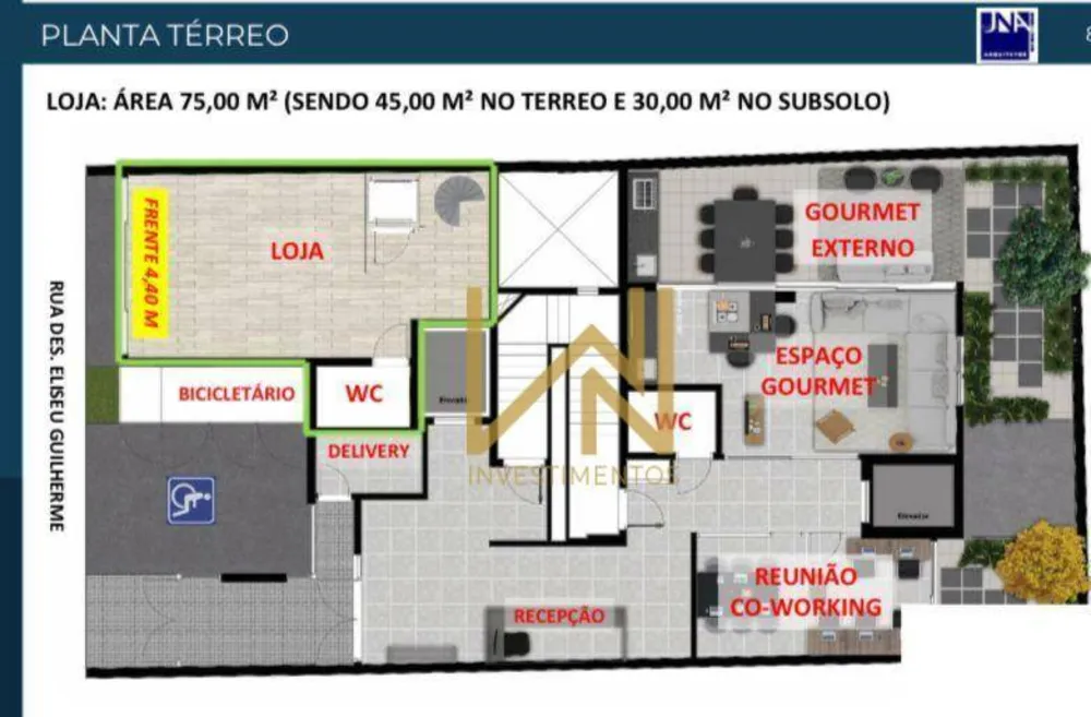 Loja-Salão, 75 m² - Foto 4