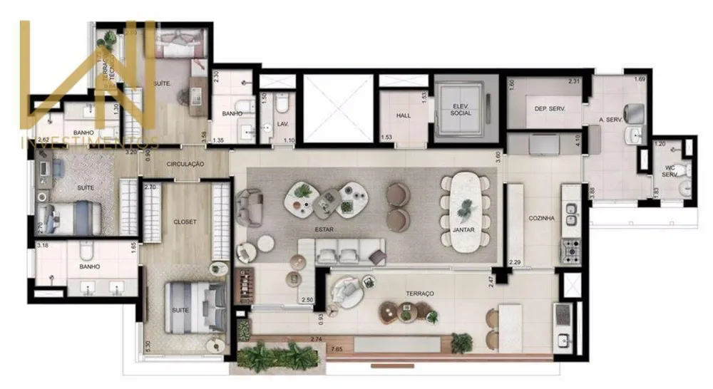 Apartamento, 4 quartos, 161 m² - Foto 6