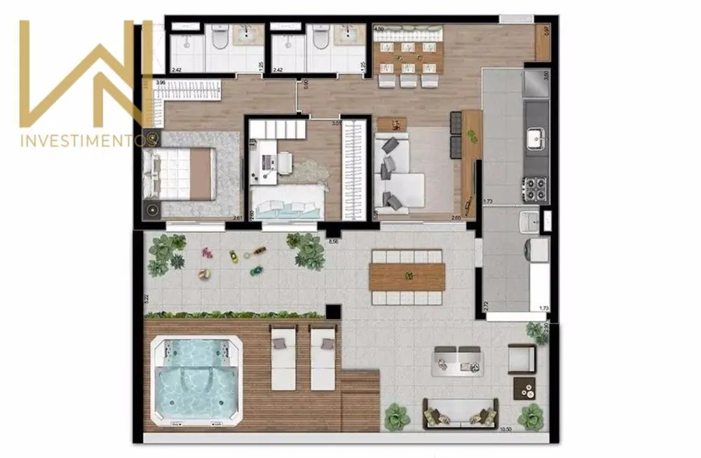 Apartamento, 2 quartos, 173 m² - Foto 7