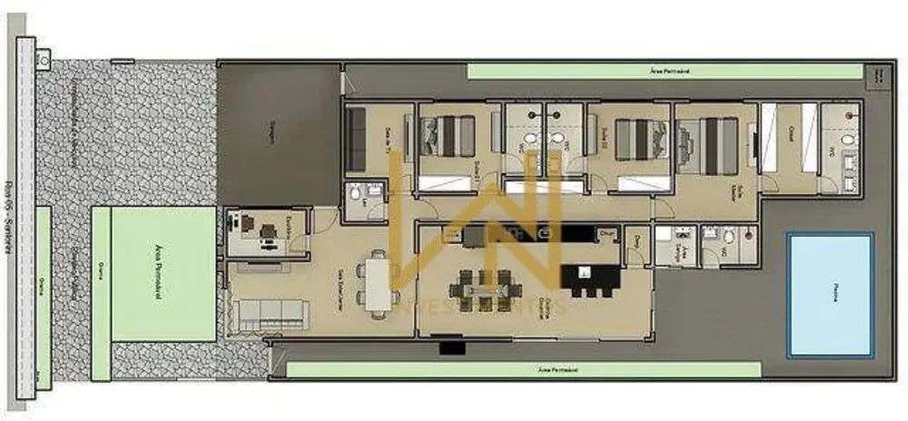 Casa de Condomínio, 3 quartos - Foto 3
