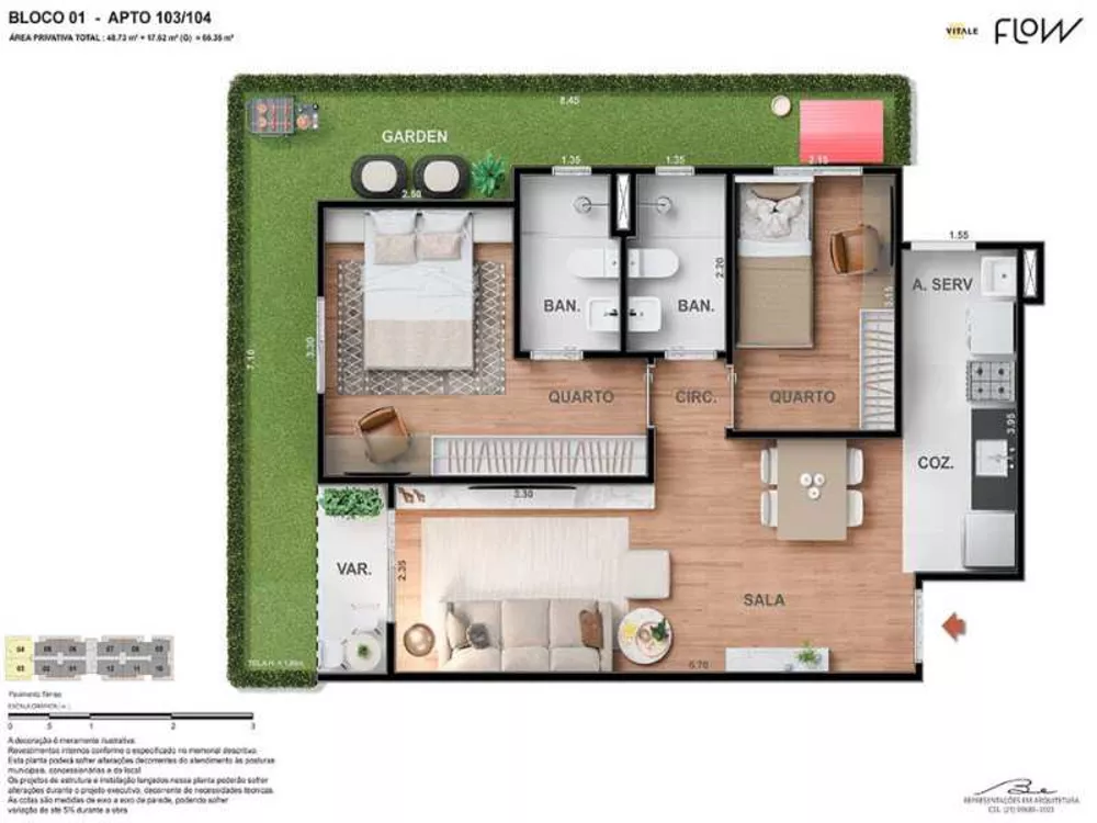 Apartamento à venda com 2 quartos, 51m² - Foto 15