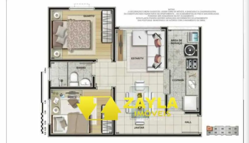 Apartamento, 2 quartos, 43 m² - Foto 33