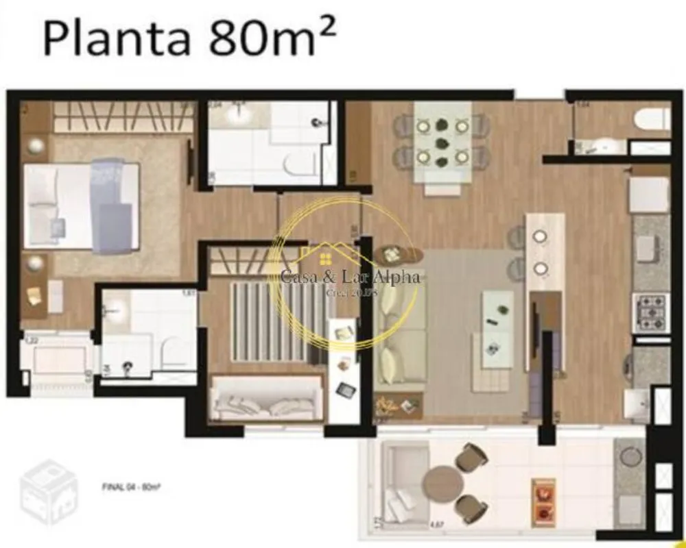Apartamento, 2 quartos, 80 m² - Foto 16