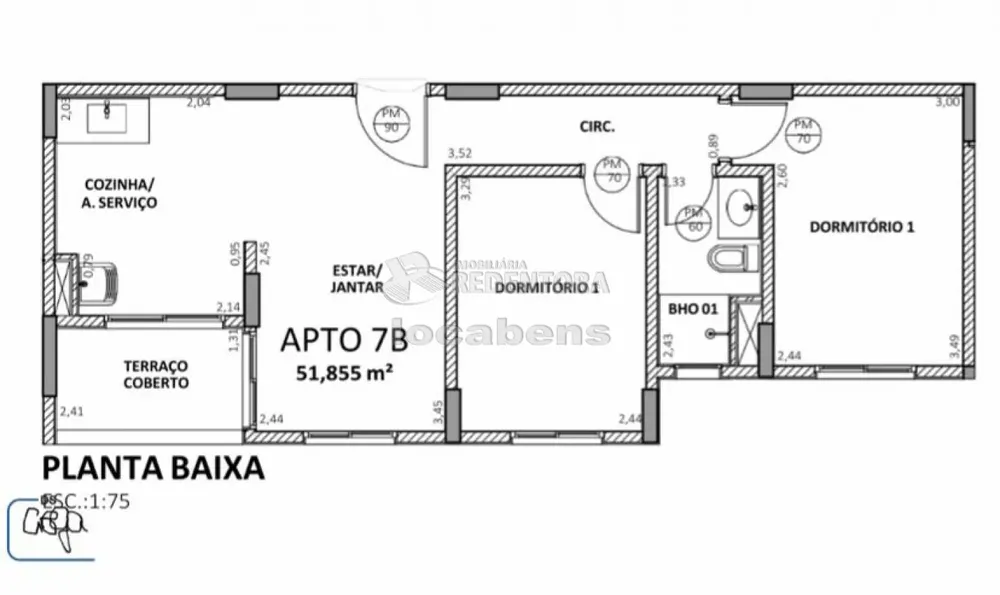 Apartamento, 2 quartos, 61 m² - Foto 1