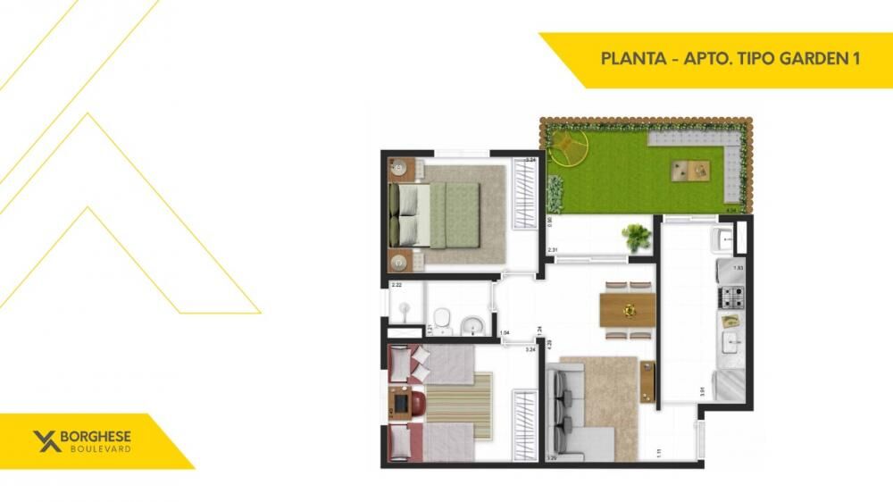 Apartamento à venda com 2 quartos, 50m² - Foto 4