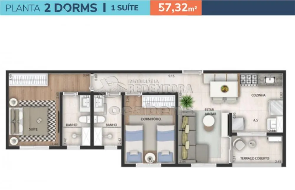 Apartamento, 2 quartos, 68 m² - Foto 8