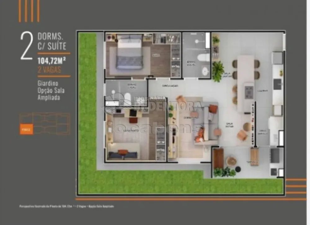 Apartamento, 2 quartos, 59 m² - Foto 2