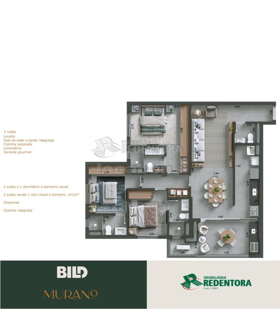 Apartamento à venda com 3 quartos, 106m² - Foto 12
