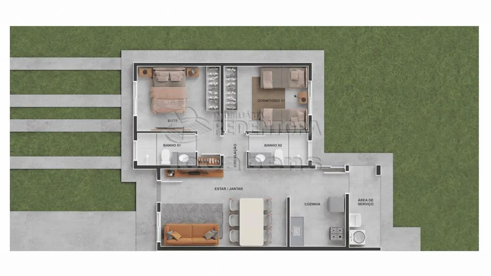 Casa de Condomínio, 3 quartos - Foto 3