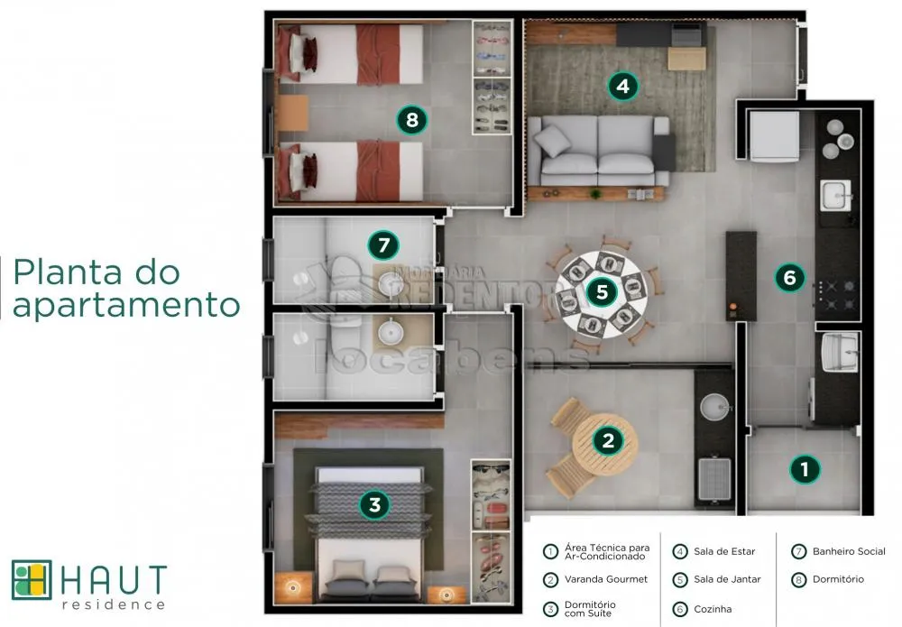 Apartamento, 2 quartos, 61 m² - Foto 8