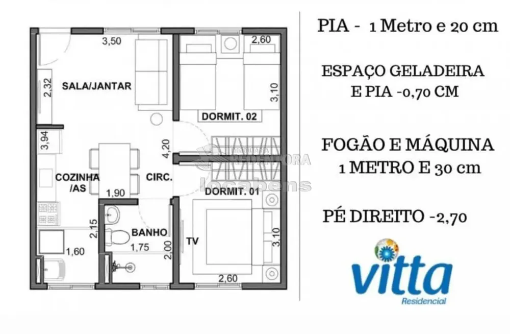 Apartamento, 2 quartos, 43 m² - Foto 5