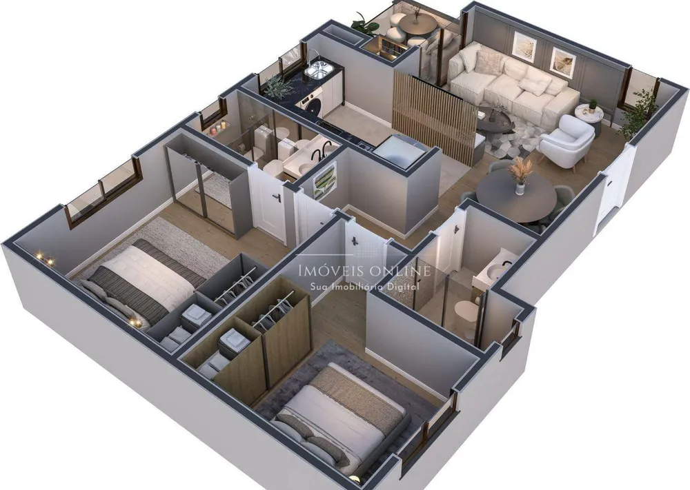 Apartamento, 2 quartos, 71 m² - Foto 2