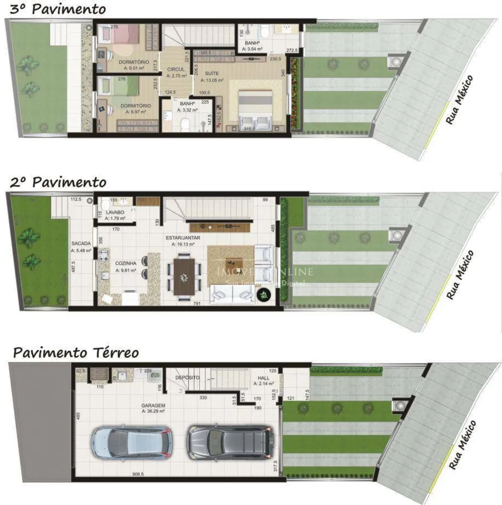 Sobrado, 3 quartos, 147 m² - Foto 3