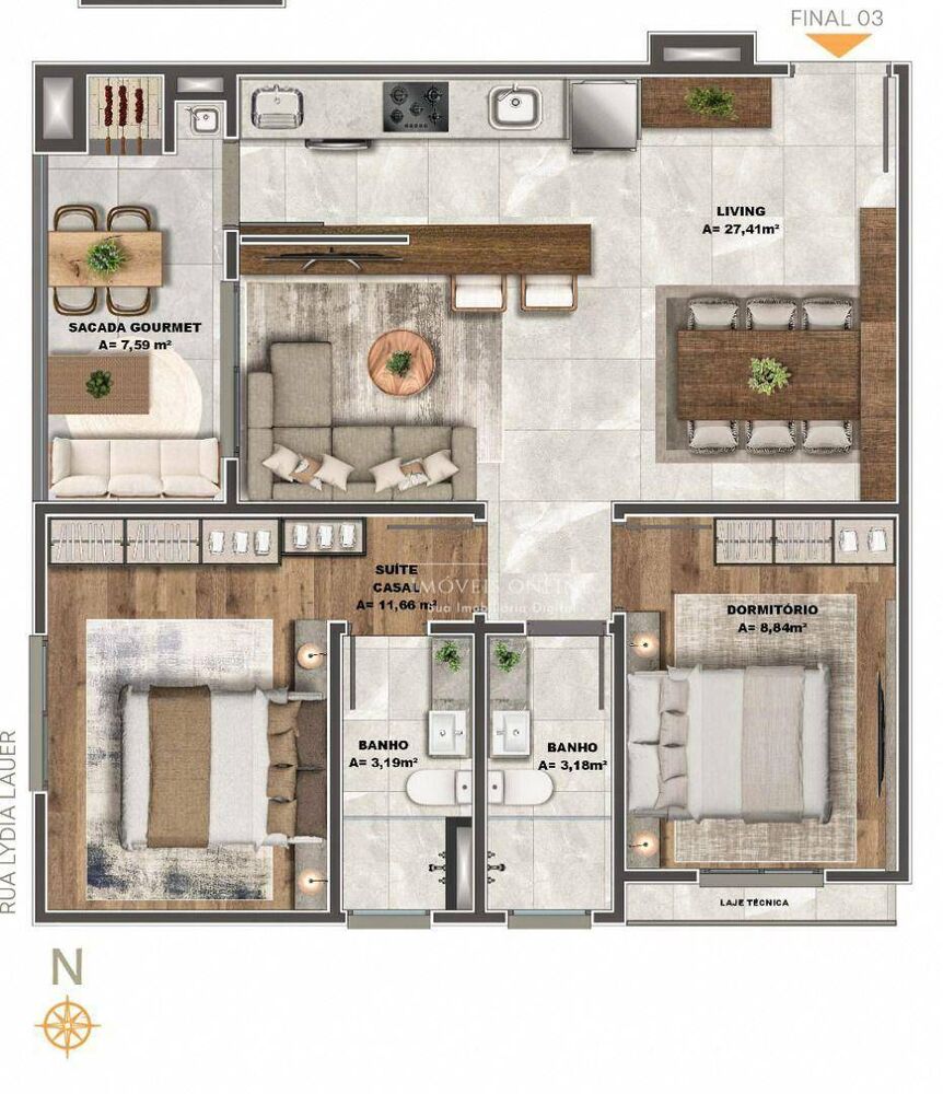 Apartamento à venda com 3 quartos, 79m² - Foto 11