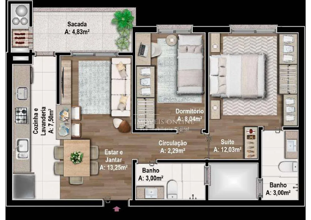 Apartamento, 2 quartos, 78 m² - Foto 4