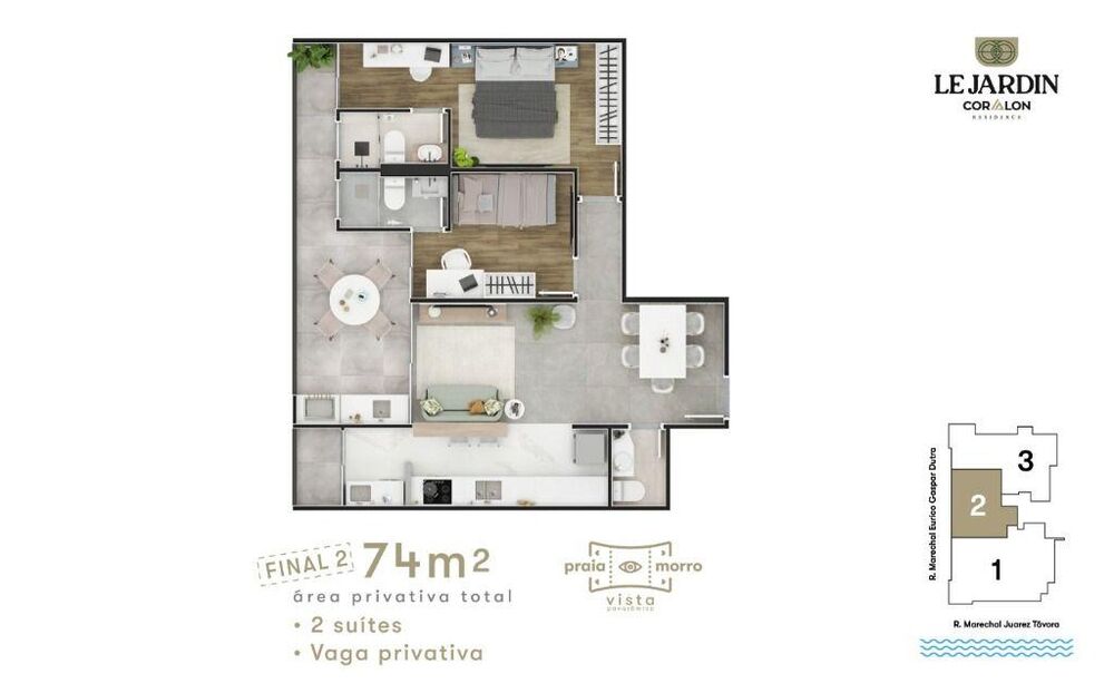 Apartamento, 2 quartos, 76 m² - Foto 3