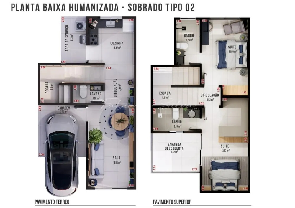 Sobrado, 2 quartos, 81 m² - Foto 2