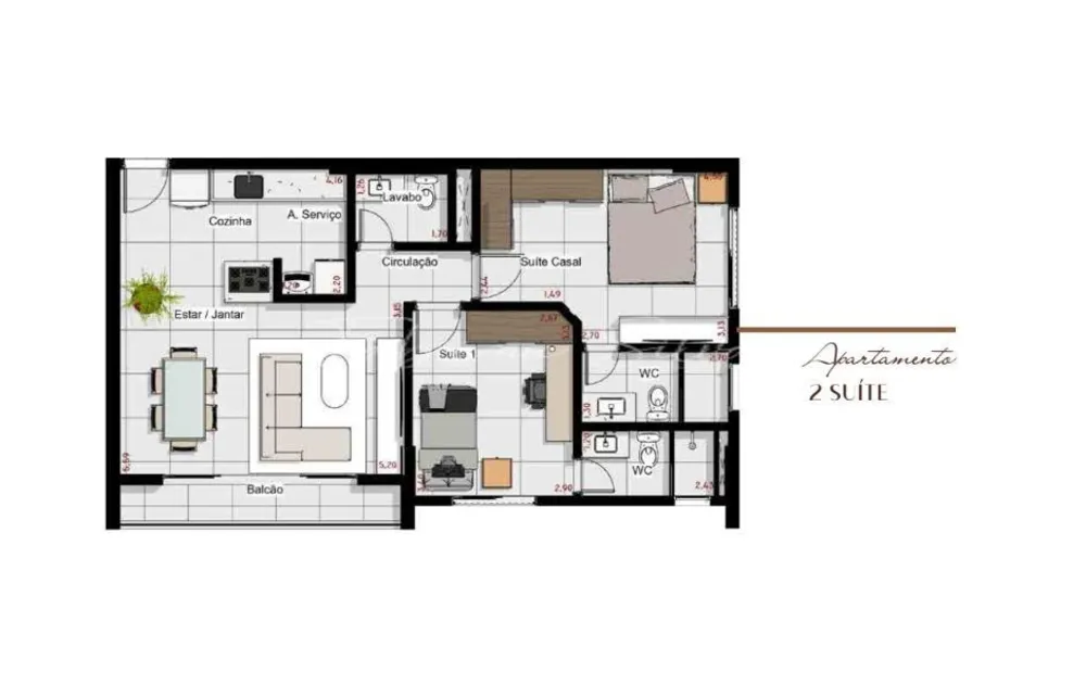 Apartamento, 2 quartos, 78 m² - Foto 4