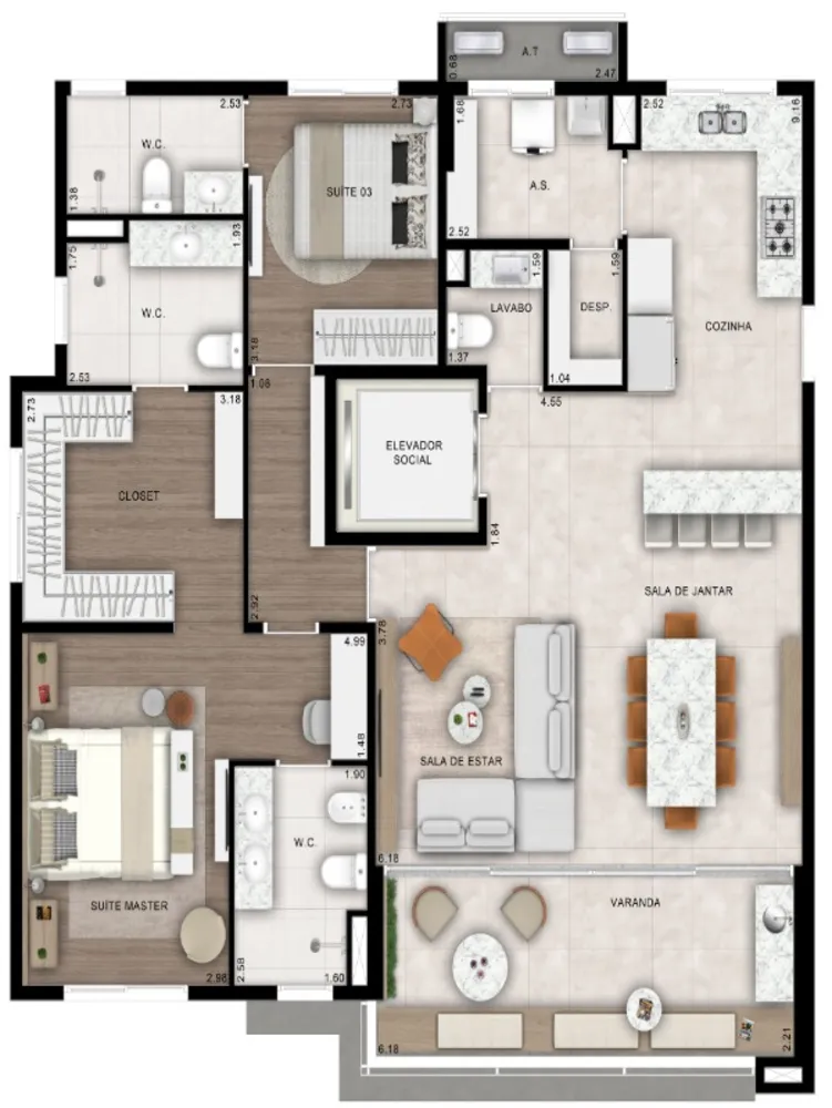 Apartamento, 3 quartos, 129 m² - Foto 15