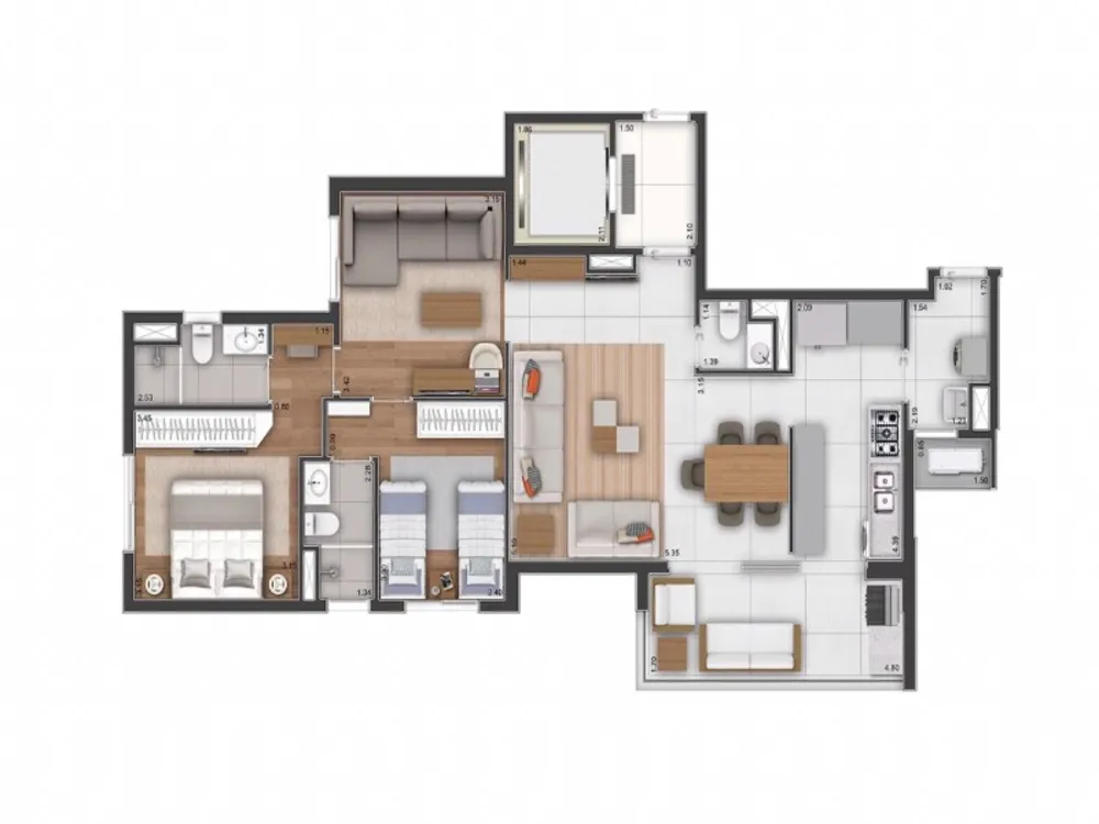 Apartamento, 3 quartos, 98 m² - Foto 13