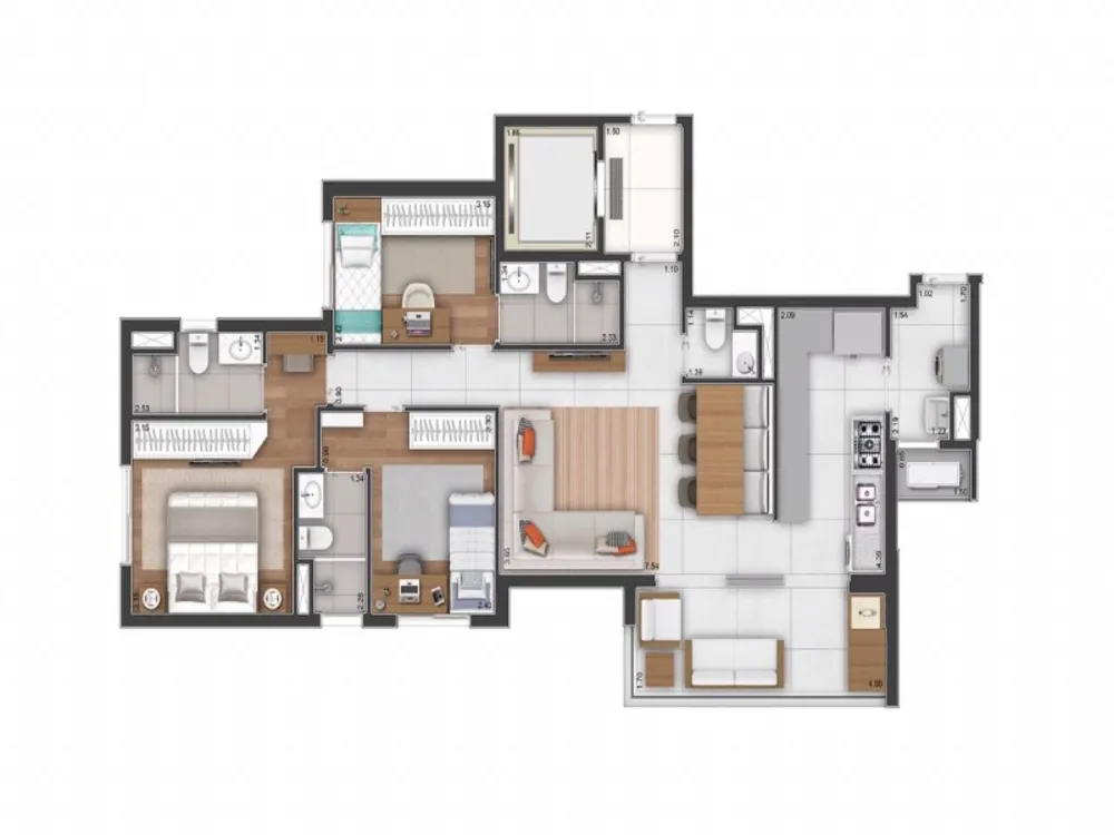 Apartamento, 3 quartos, 98 m² - Foto 8