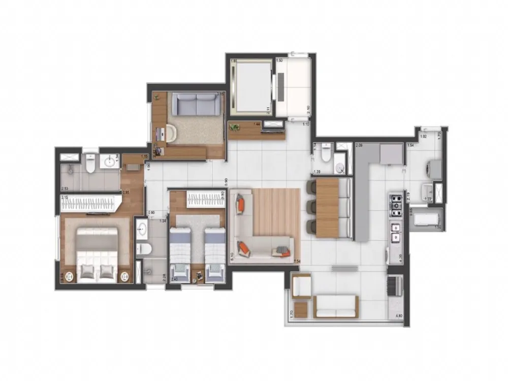 Apartamento, 3 quartos, 98 m² - Foto 5