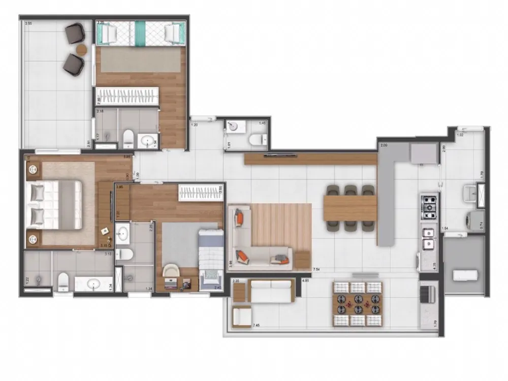 Apartamento, 3 quartos, 98 m² - Foto 7