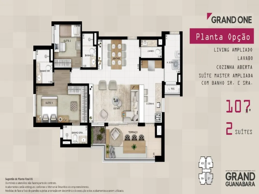 Apartamento, 3 quartos, 87 m² - Foto 1