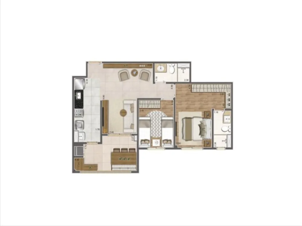 Apartamento, 2 quartos, 64 m² - Foto 7