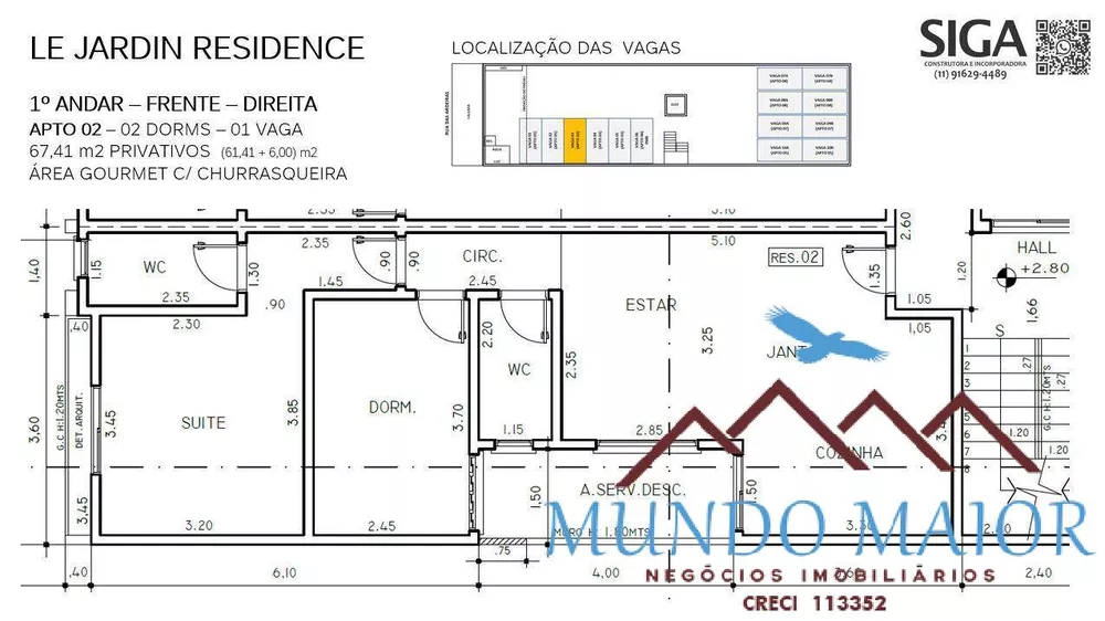 Apartamento à venda com 3 quartos, 128m² - Foto 2