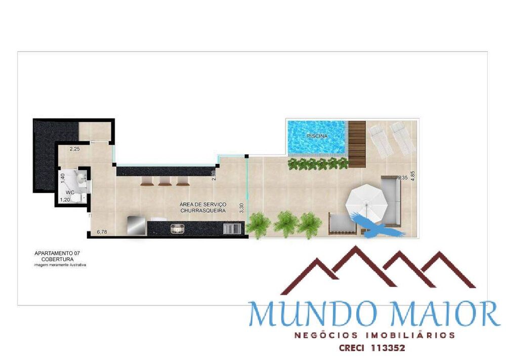 Cobertura, 3 quartos, 126 m² - Foto 4