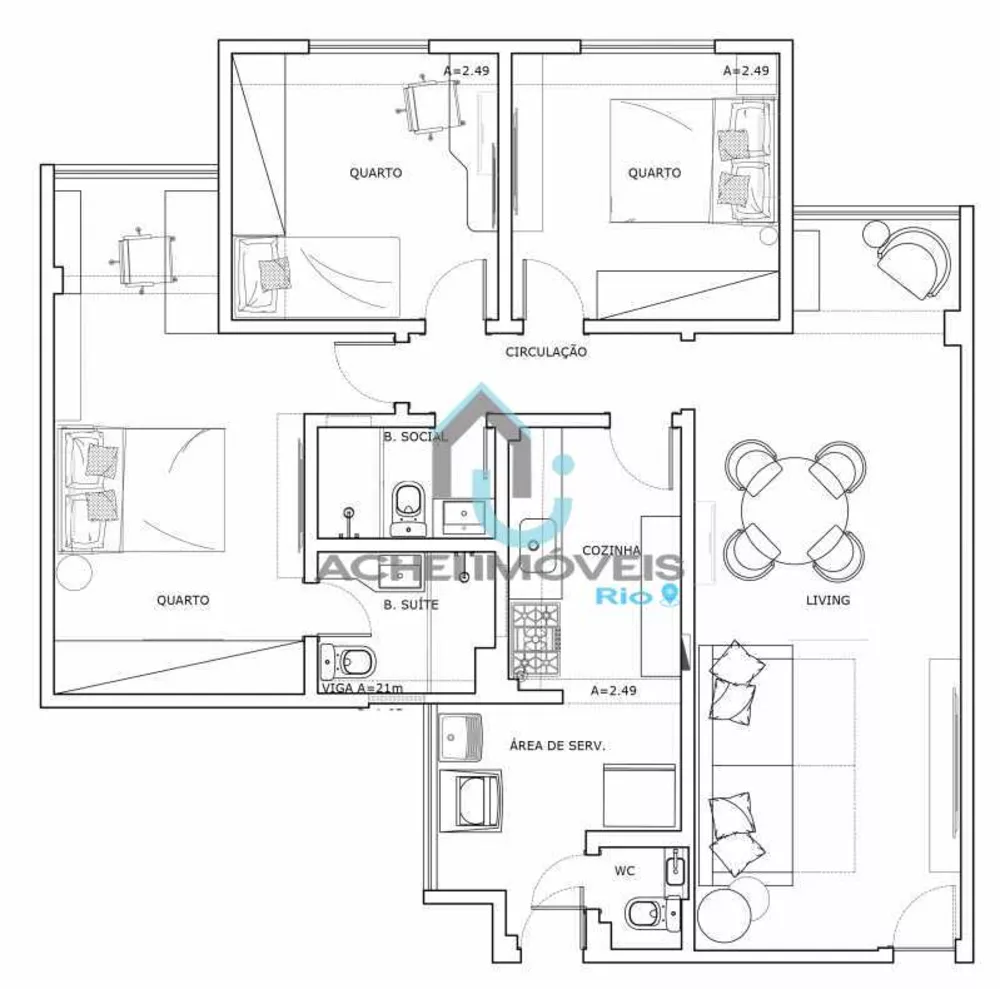 Apartamento, 3 quartos, 90 m² - Foto 12