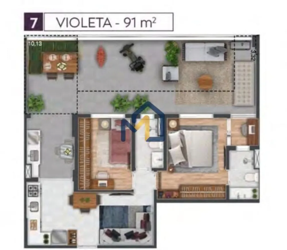 Apartamento, 2 quartos, 56 m² - Foto 12