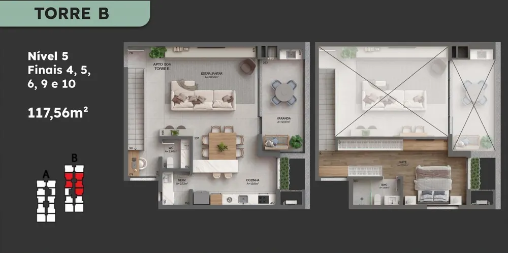 Apartamento, 1 quarto, 117 m² - Foto 16