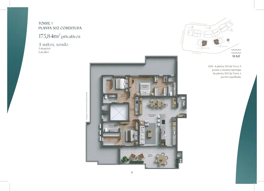 Cobertura, 3 quartos, 175 m² - Foto 16