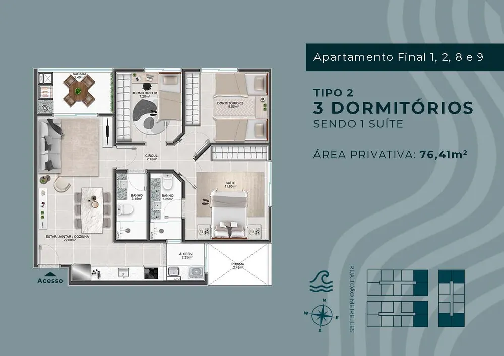 Apartamento, 3 quartos, 76 m² - Foto 16