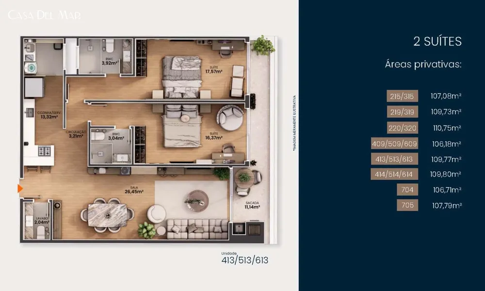 Apartamento, 2 quartos, 111 m² - Foto 11
