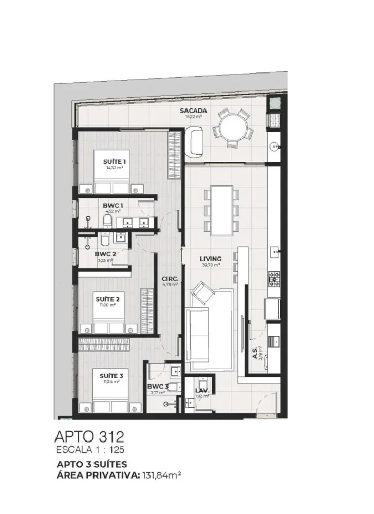 Apartamento, 3 quartos, 131 m² - Foto 9
