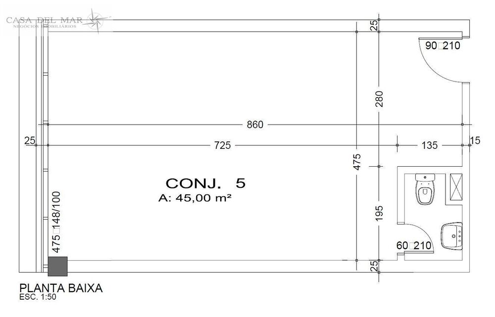 Sala-Conjunto, 45 m² - Foto 4